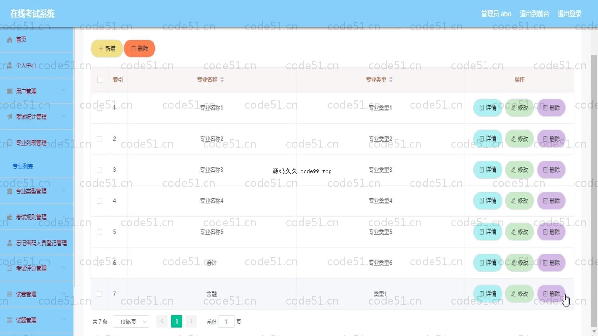 基于SpringBoot+MySQL+Vue的在线考试系统(附论文)