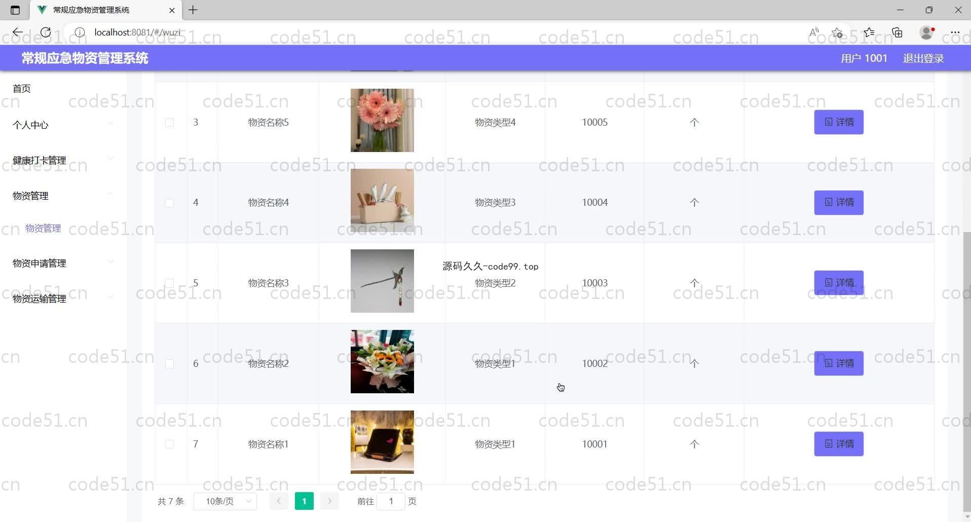基于SpringBoot+MySQL+Vue的常规应急物资管理系统(附论文)