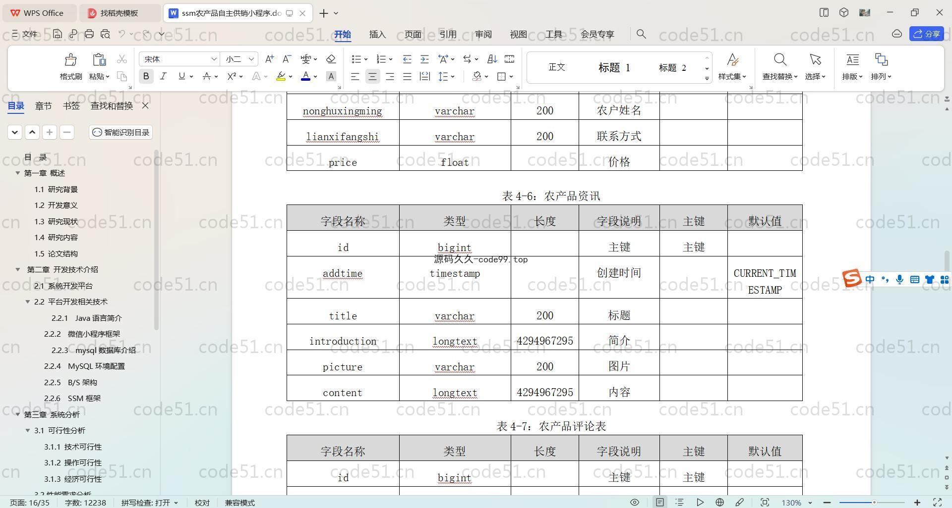 基于SpringBoot+Uniapp+微信小程序的农产品自主供销小程序(附论文)