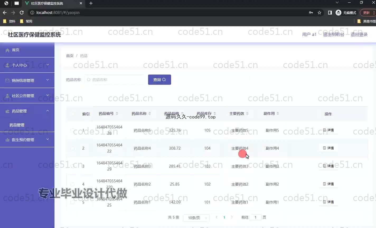 基于SpringBoot+MySQL+Vue.js的社区医疗监控系统(附论文)