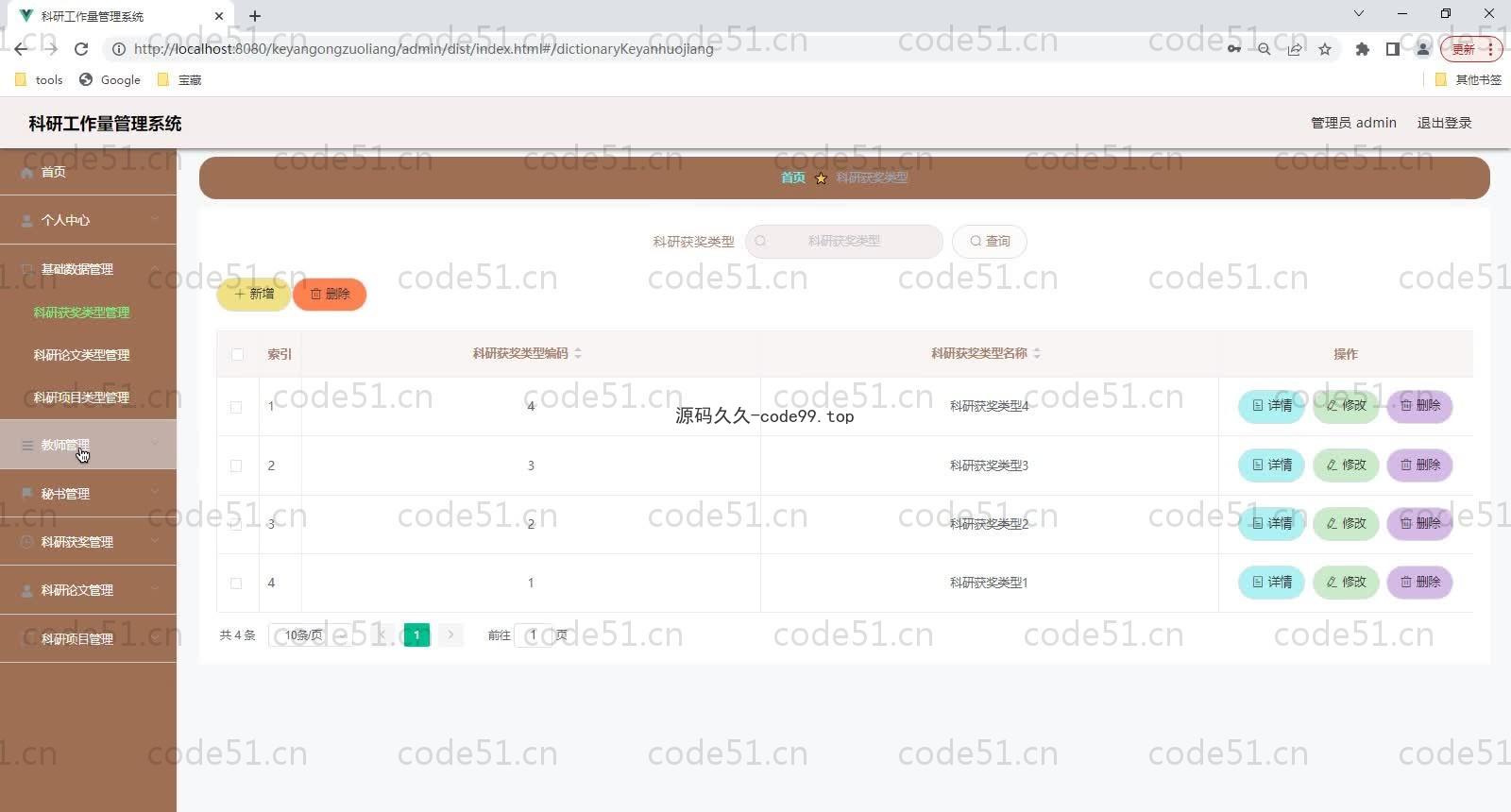 基于SpringBoot+MySQL+Vue的科研工作量管理系统(附论文)