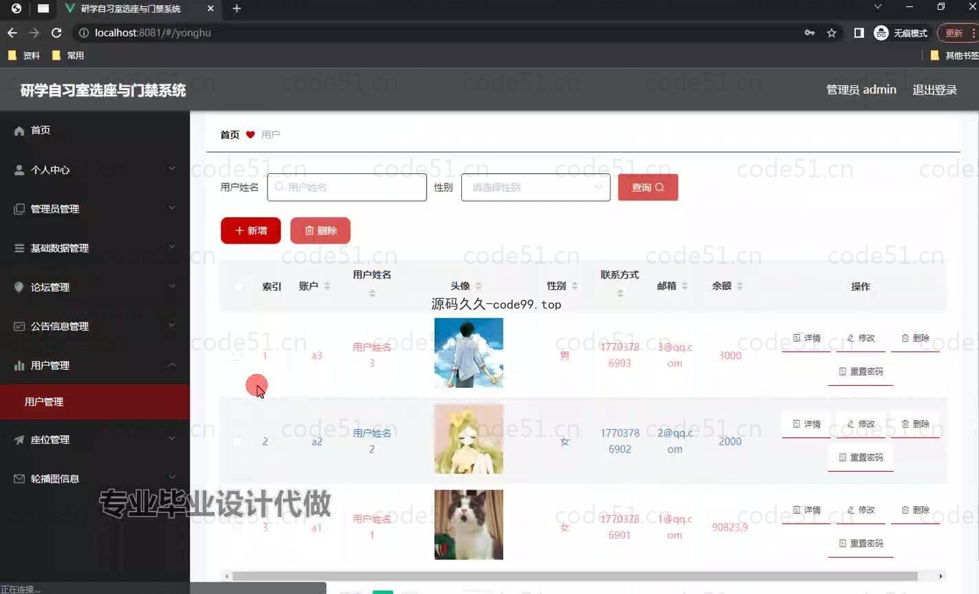 基于微信小程序+SpringBoot+MySQL的研学自习室选座与门禁小程序(附论文)