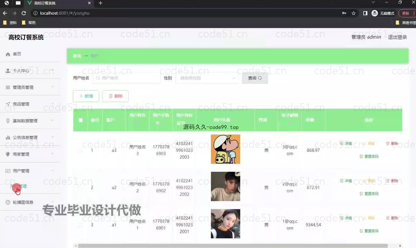 基于微信小程序+SSM+MySQL的高校订餐系统小程序(附论文)