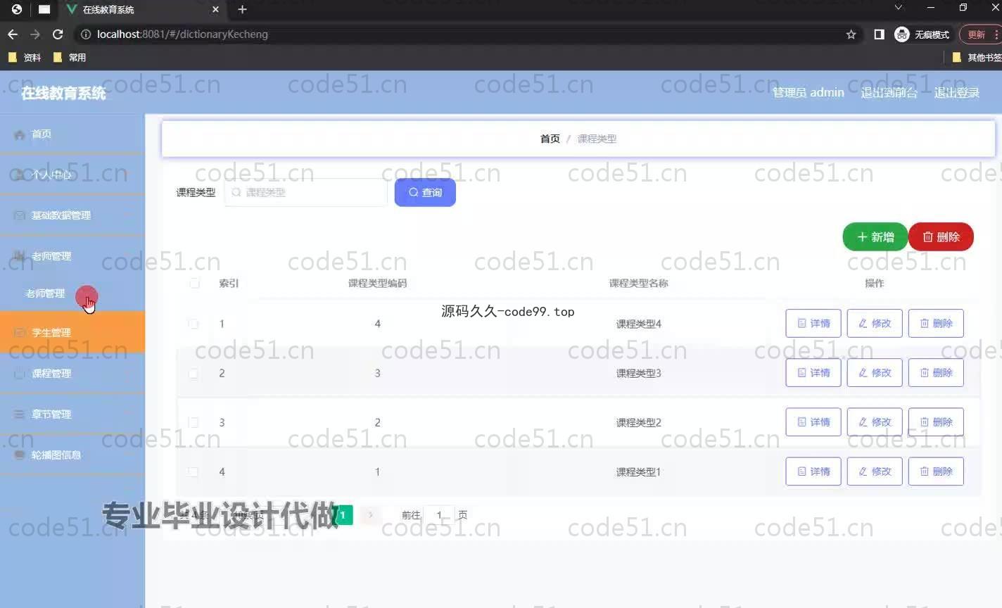 基于SpringBoot+MySQL+Vue.js的在线教育系统(附论文)