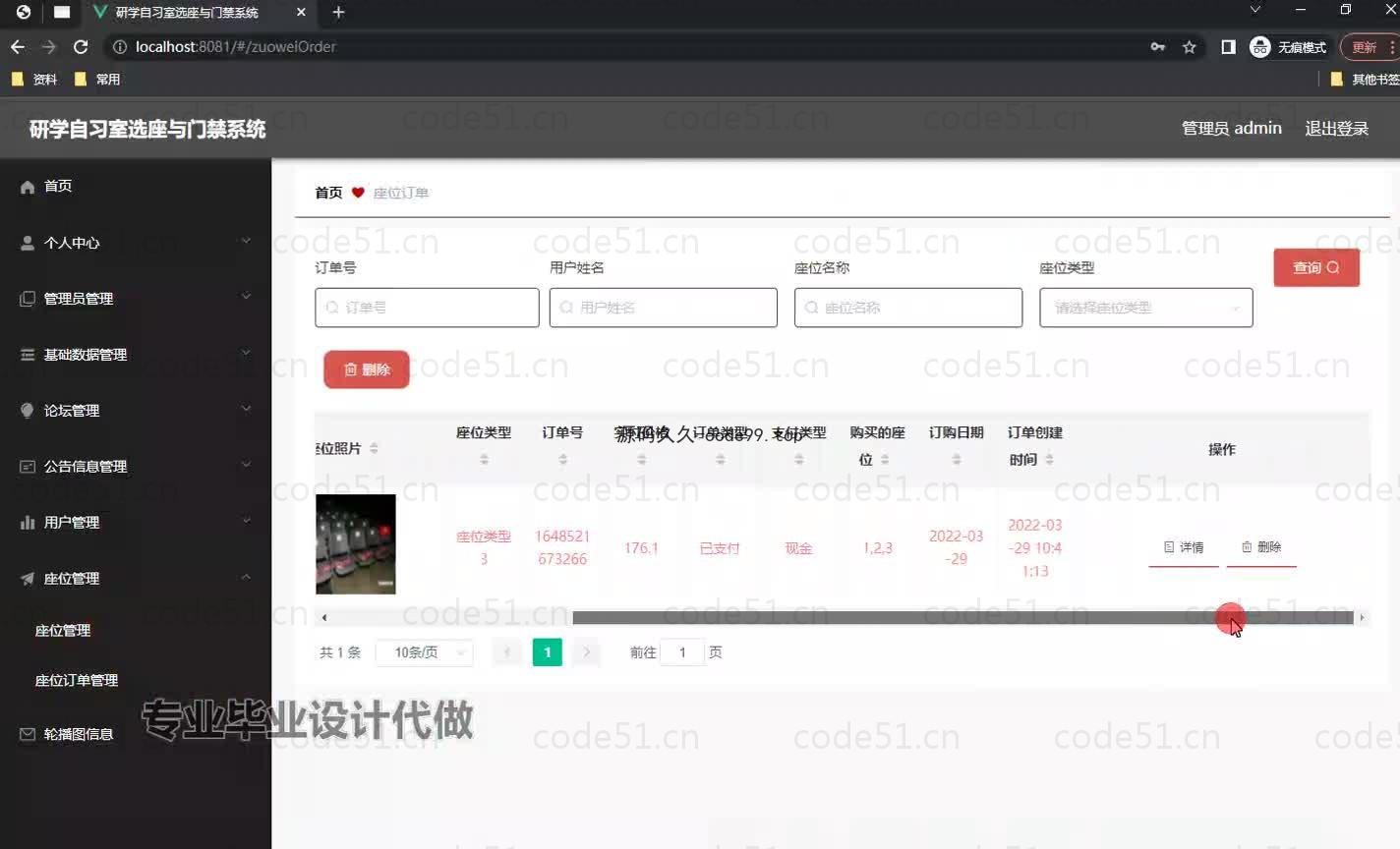 基于微信小程序+SpringBoot+MySQL的研学自习室选座与门禁小程序(附论文)