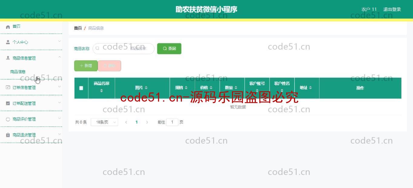 基于微信小程序+SSM+MySQL的助农扶贫小程序(附论文)