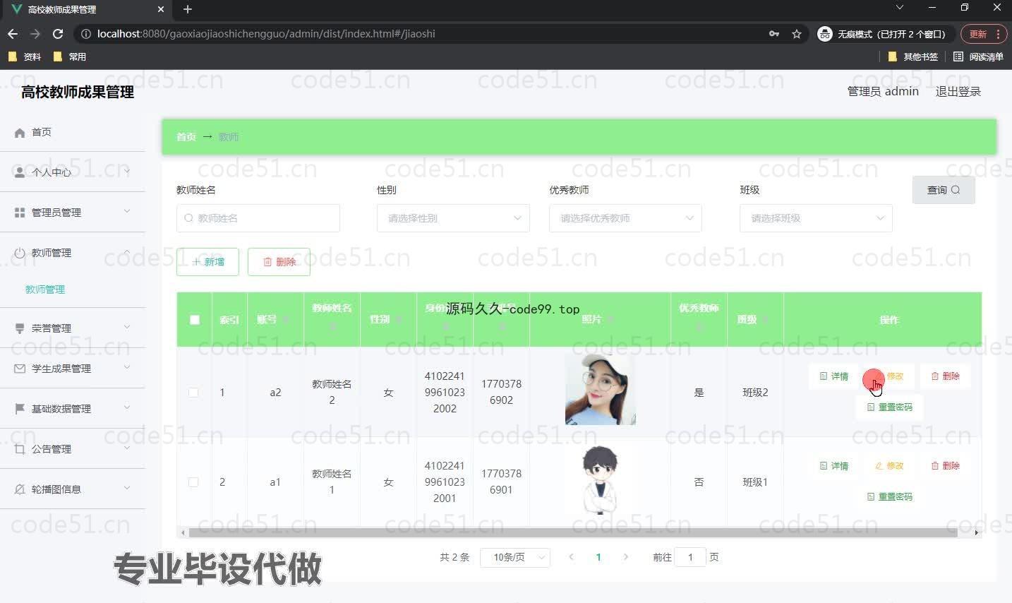 基于微信小程序+SpringBoot+MySQL的高校教师成果管理小程序(附论文)