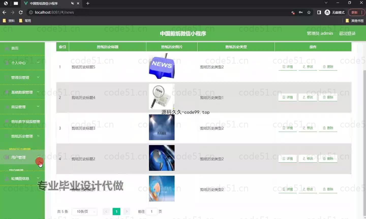 基于微信小程序+SSM+MySQL的中国剪纸微信小程序(附论文)