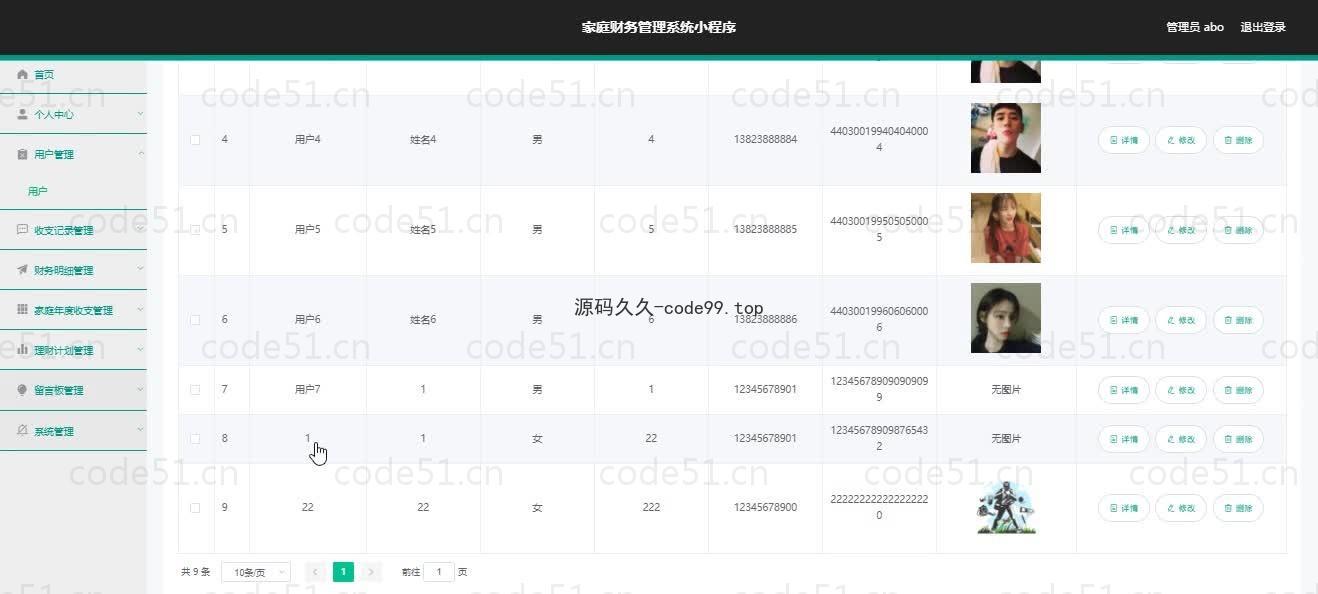 基于微信小程序+SSM+MySQL的家庭财务小程序(附论文)