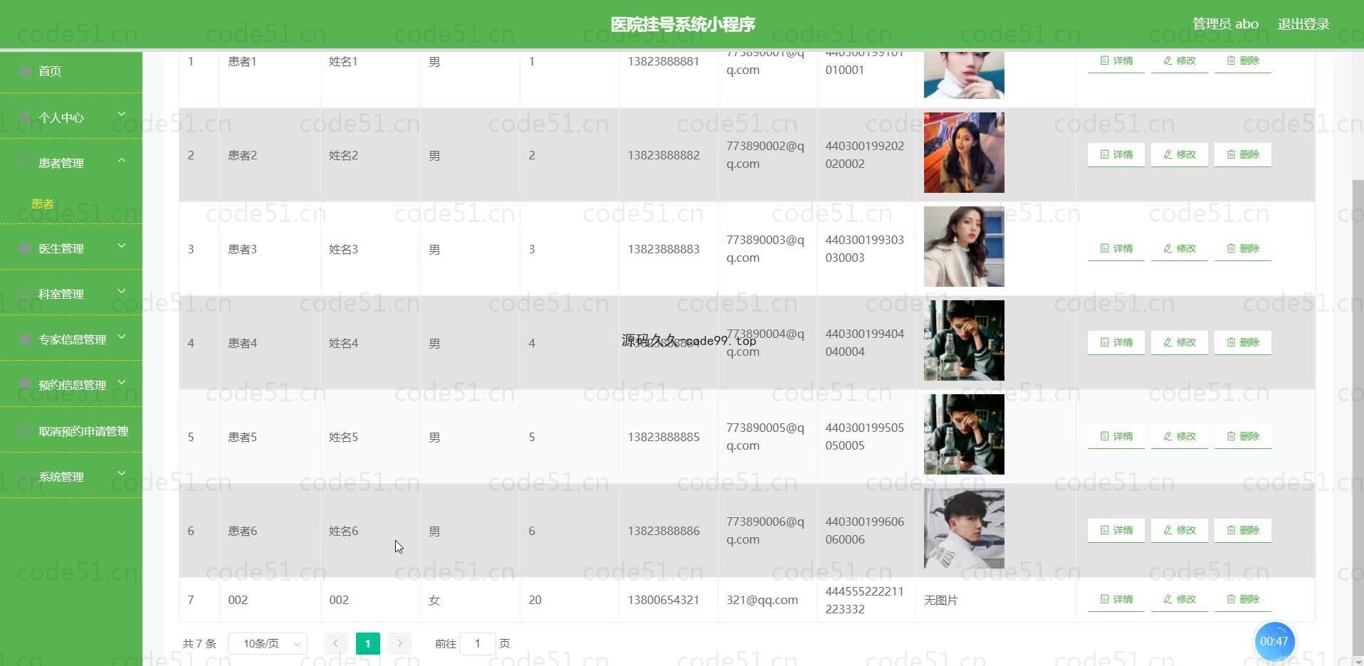 基于微信小程序+SSM+MySQL的医院挂号系统小程序(附论文)