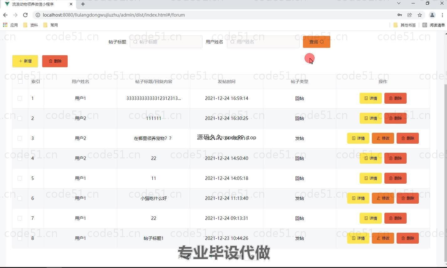 基于微信小程序+SpringBoot+MySQL的流浪动物救助微信小程序(附论文)