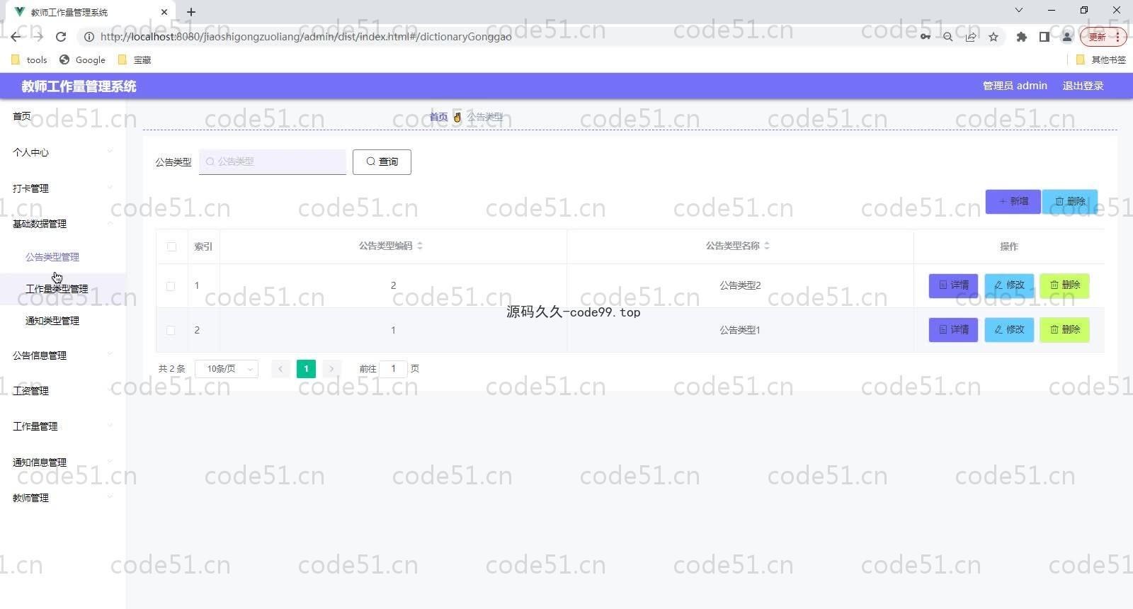 基于SpringBoot+MySQL+Vue的教师工作量管理系统(附论文)