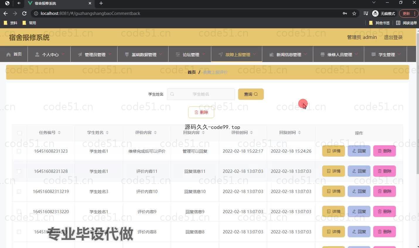 基于微信小程序+SSM+MySQL的宿舍报修系统小程序(附论文)