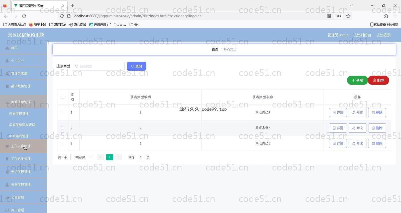 基于SpringBoot+MySQL+Vue的景区民宿预约系统(附论文)