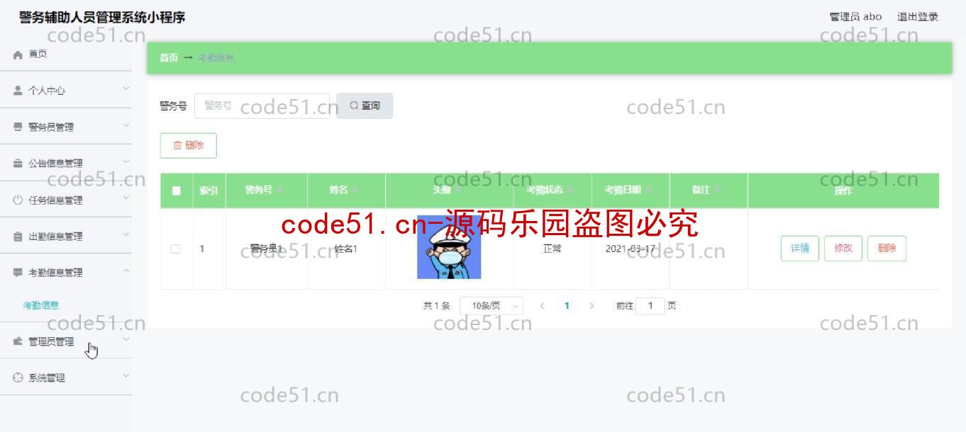 基于微信小程序+SSM+MySQL的警务人员服务人员小程序(附论文)