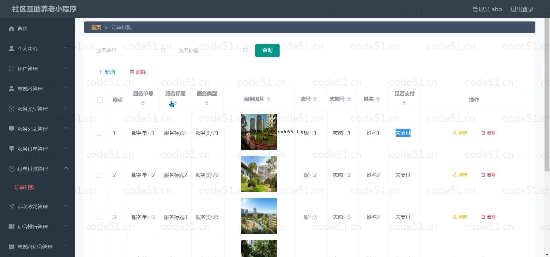 基于微信小程序+SSM+MySQL的社区互助养老小程序(附论文)