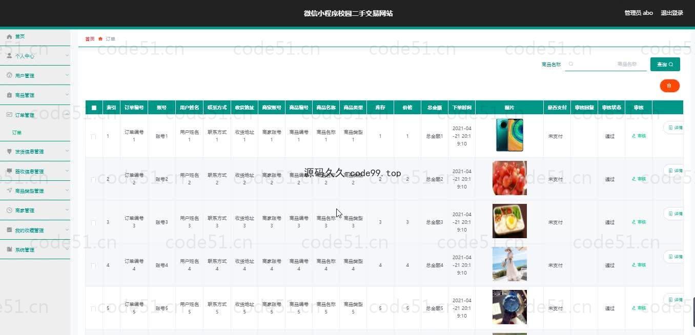 基于微信小程序+SSM+MySQL的二手交易网站小程序(附论文)