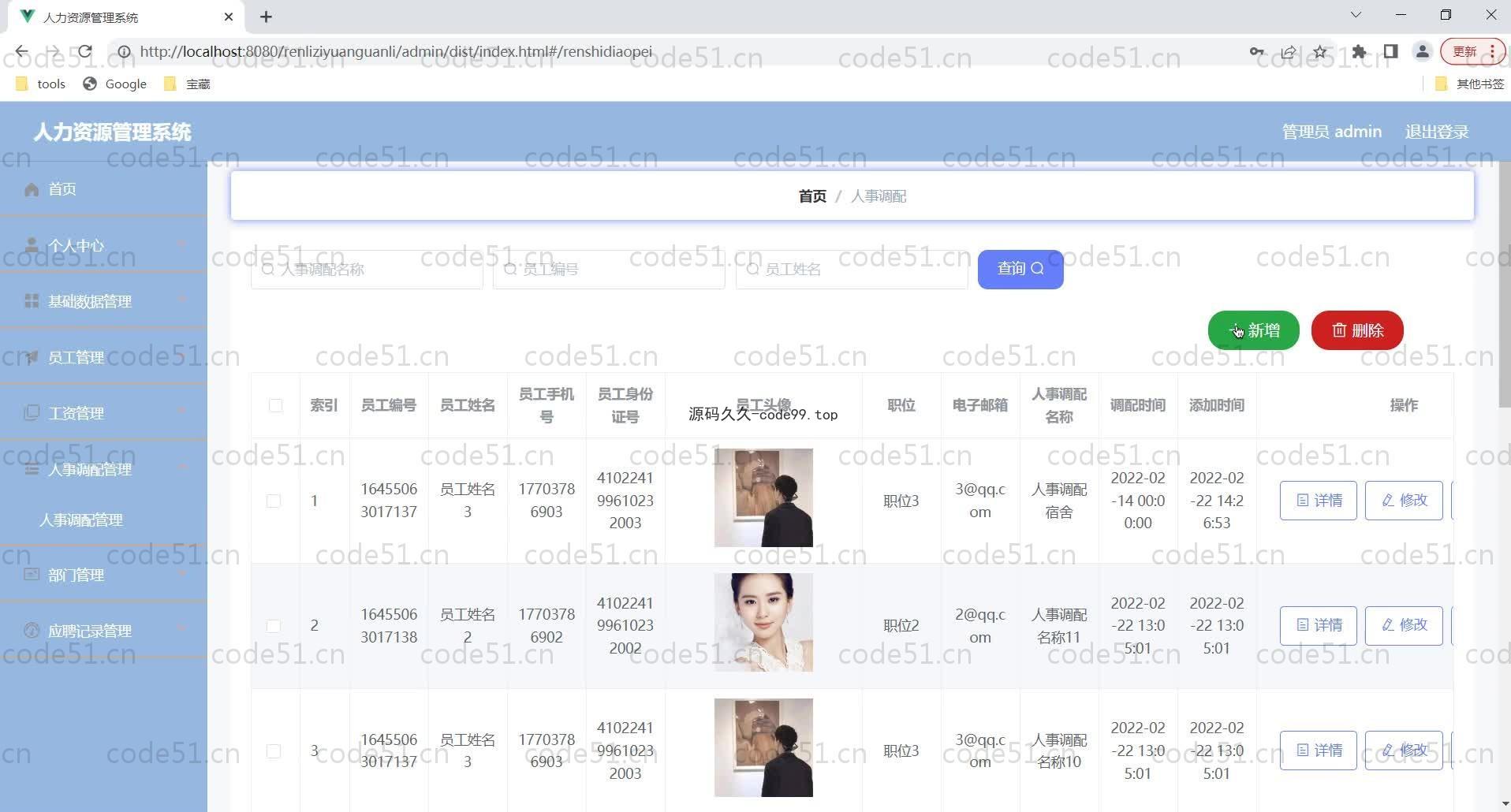 基于SpringBoot+MySQL+Vue的人力资源管理系统(附论文)