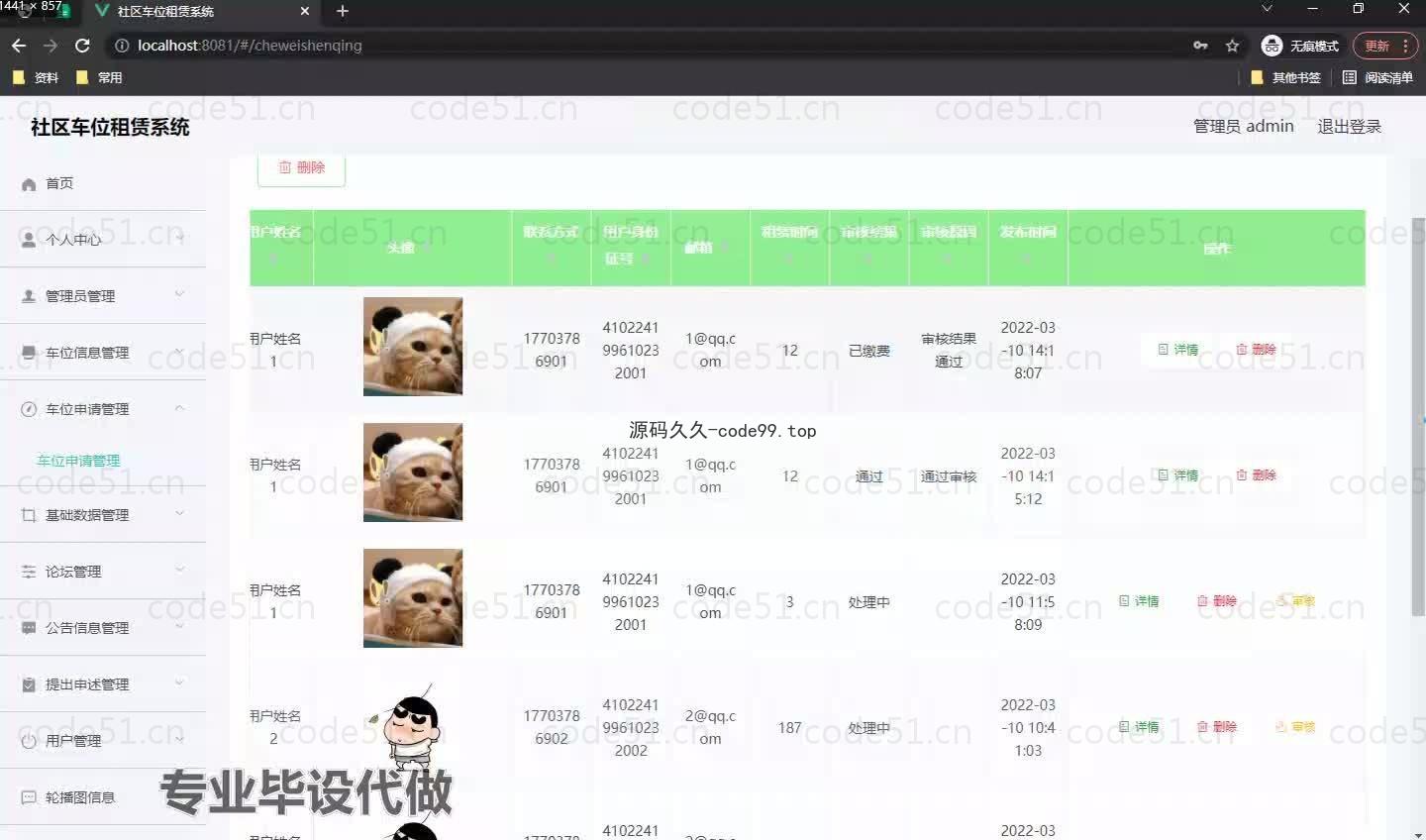 基于微信小程序+SpringBoot+MySQL的社区车位租赁系统小程序(附论文)
