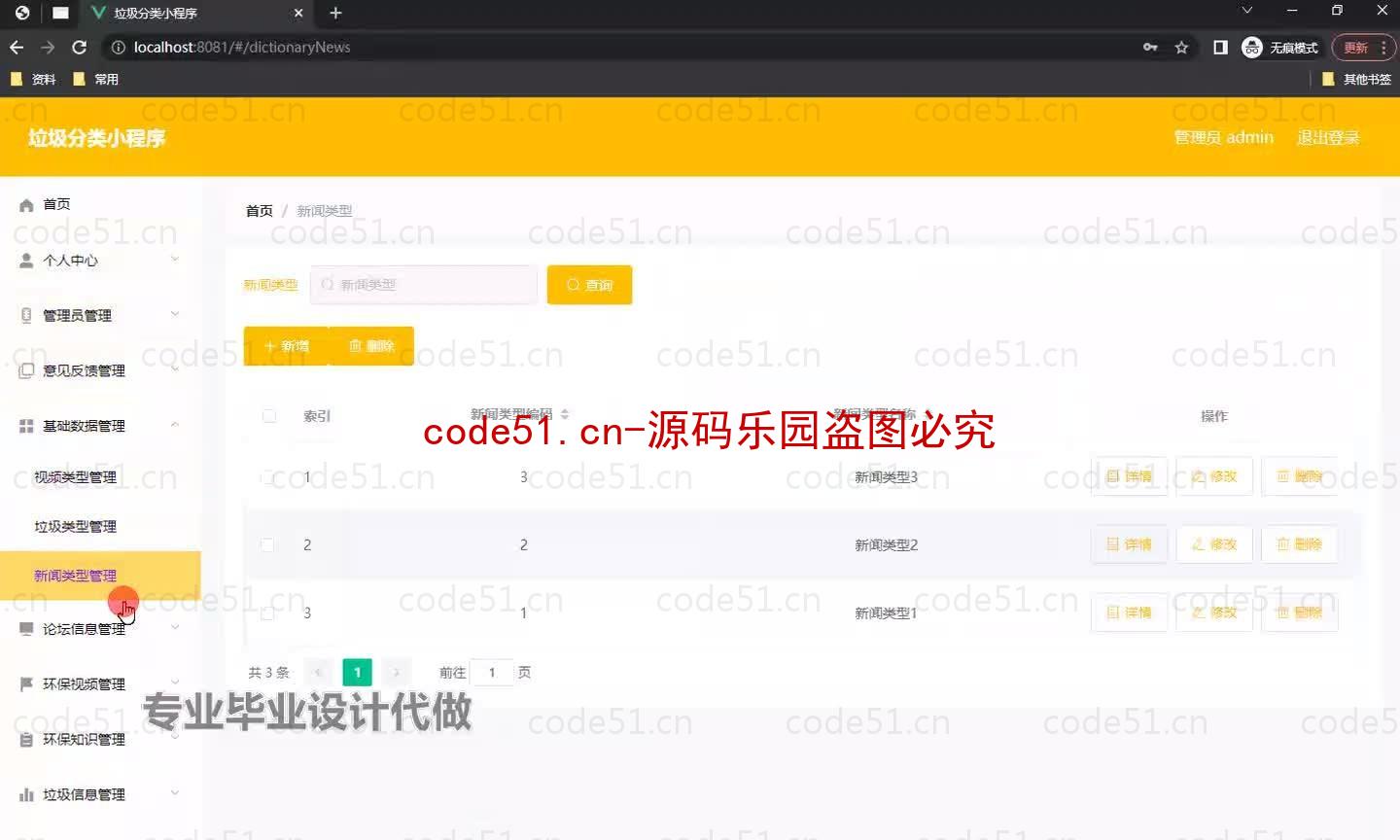 基于微信小程序+SSM+MySQL的垃圾分类小程序(附论文)