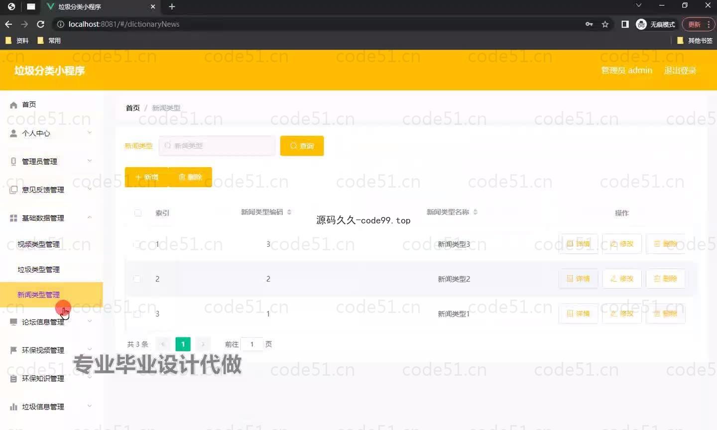基于微信小程序+SSM+MySQL的垃圾分类小程序(附论文)