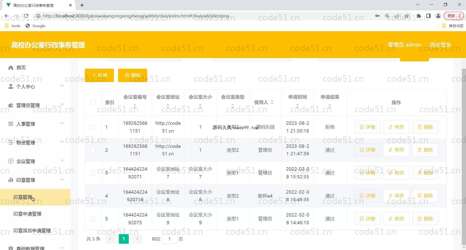 基于SpringBoot+MySQL+Vue的高校办公室行政事务管理系统(附论文)