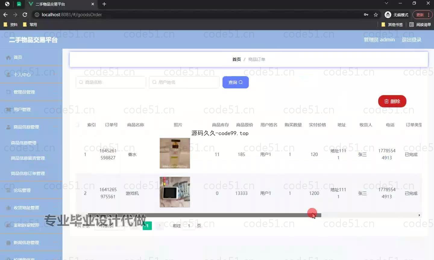 基于微信小程序+SSM+MySQL的二手物品交易小程序(附论文)