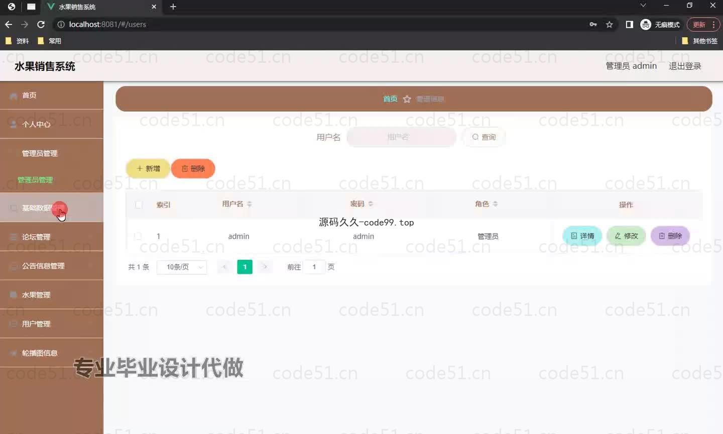 基于微信小程序+SpringBoot+MySQL的水果销售小程序(附论文)