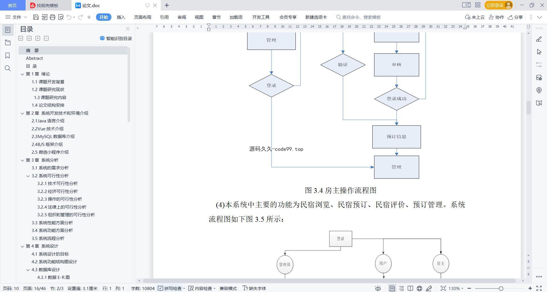 基于微信小程序+SSM+MySQL的民宿短租系统小程序(附论文)