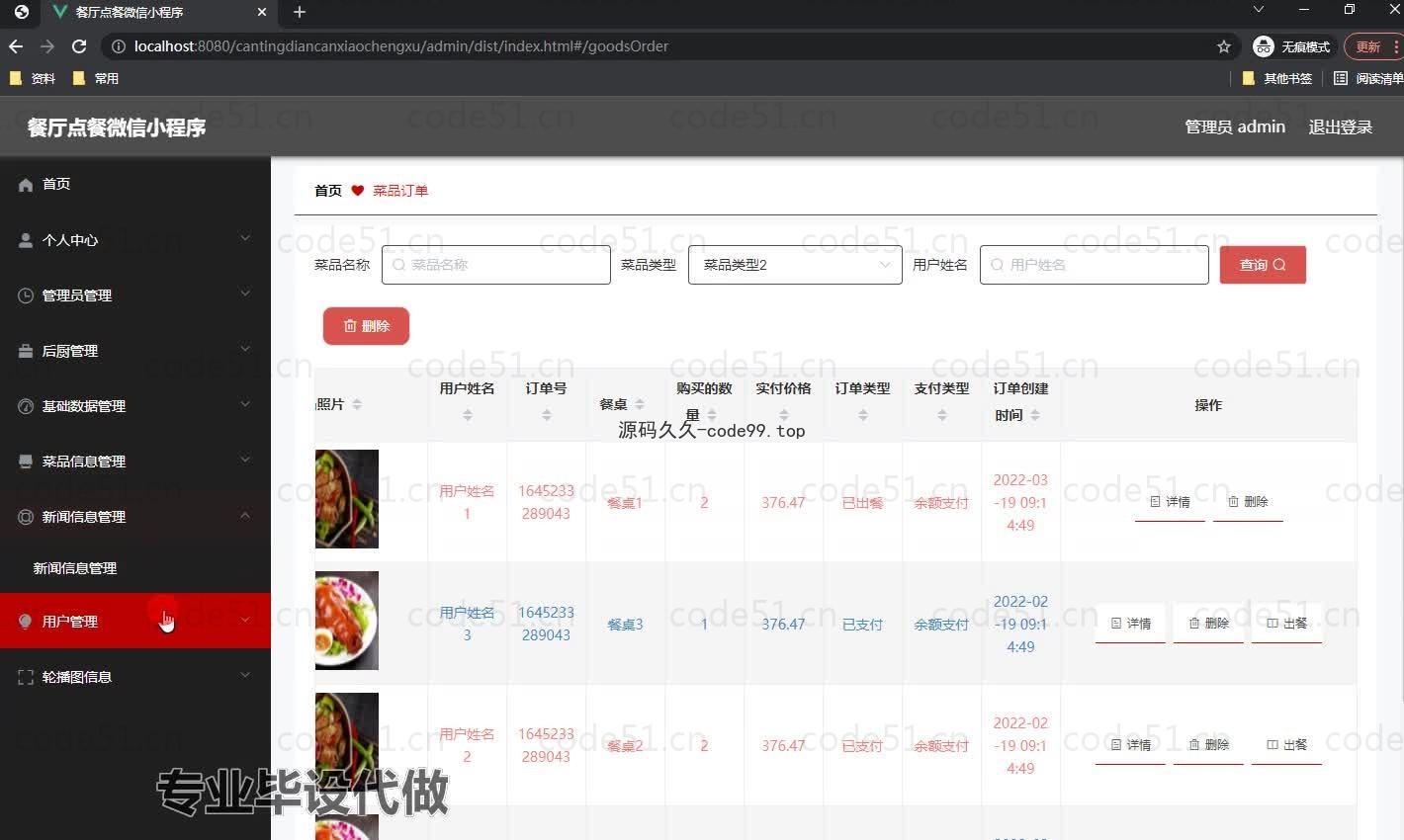 基于微信小程序+SpringBoot+MySQL的餐厅点餐微信小程序(附论文)