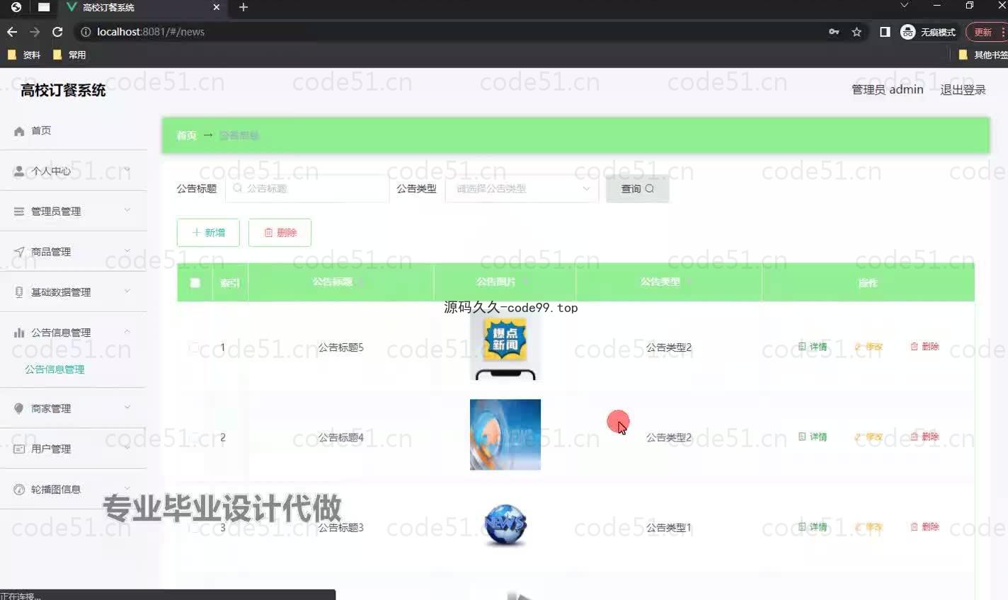 基于微信小程序+SSM+MySQL的高校订餐系统小程序(附论文)