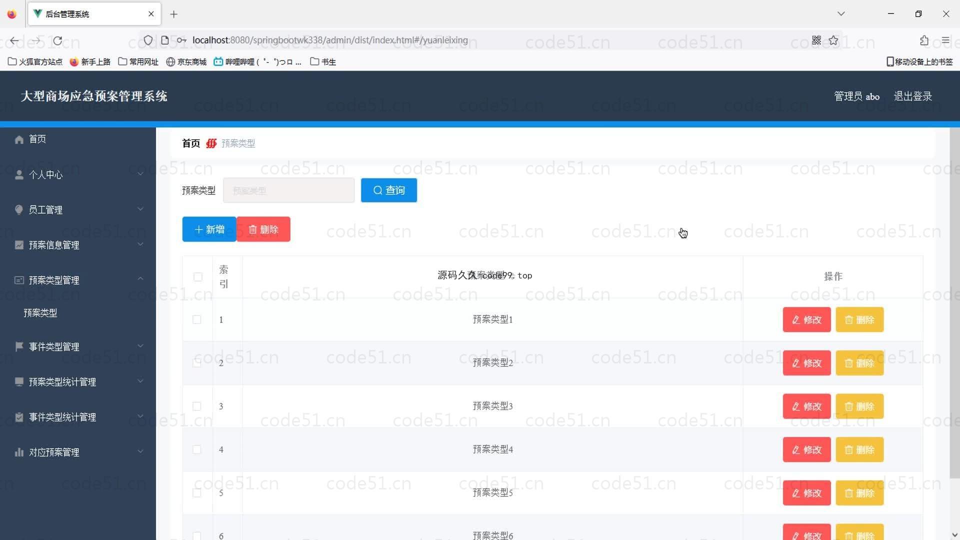 基于SpringBoot+MySQL+Vue的大型商场应急预案管理系统(附论文)