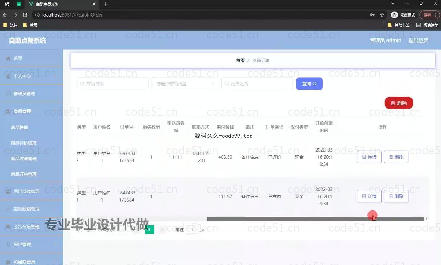 基于微信小程序+SpringBoot+MySQL的自助点餐小程序(附论文)