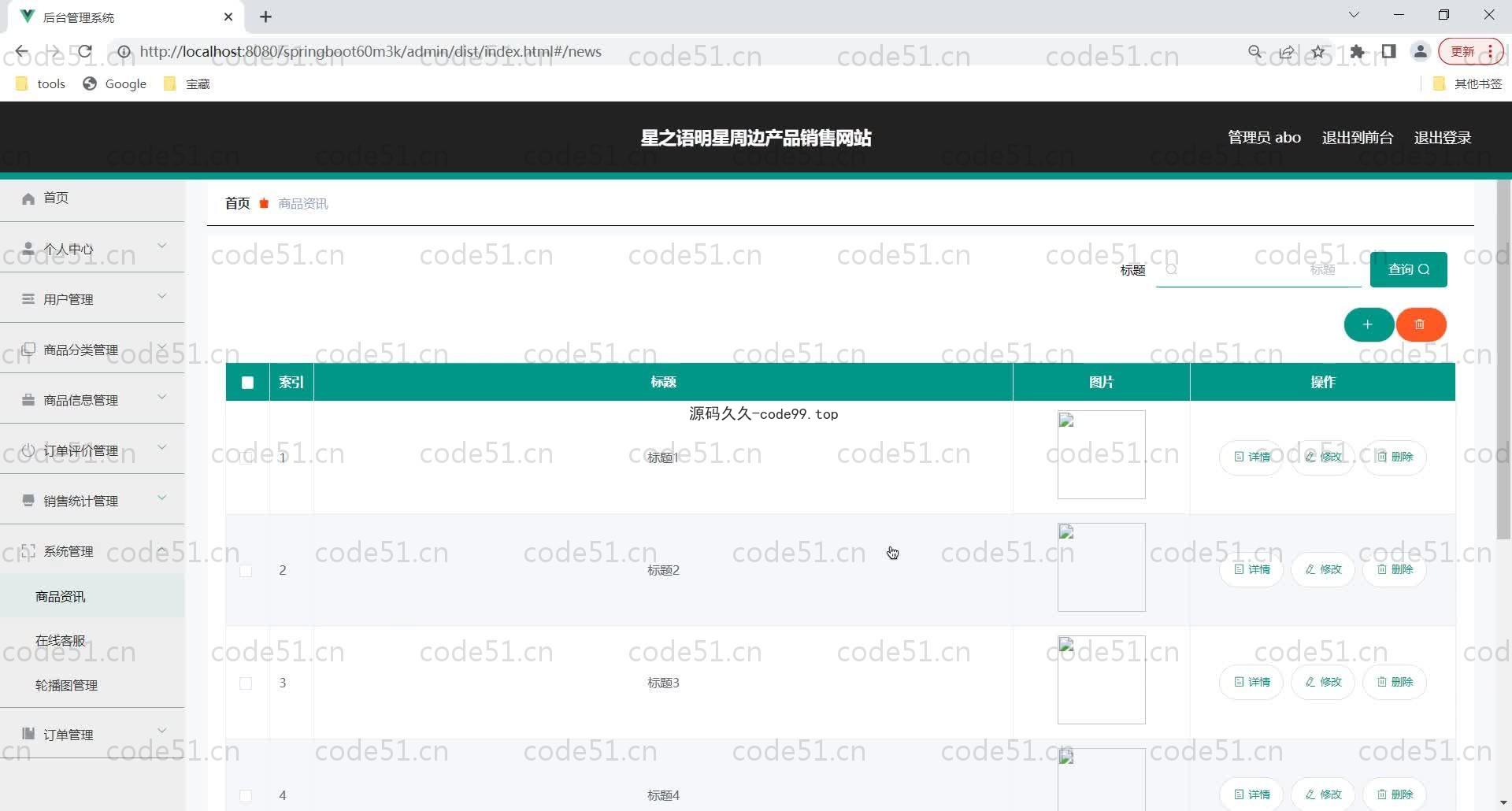 基于SpringBoot+MySQL+Vue的明星周边产品销售网站(附论文)