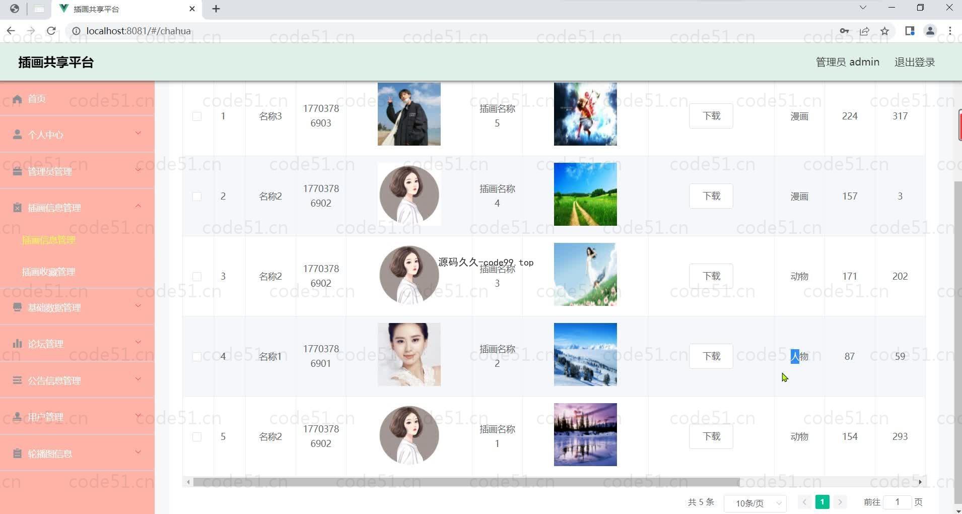基于微信小程序+SSM+MySQL的小程序插画共享平台小程序(附论文)