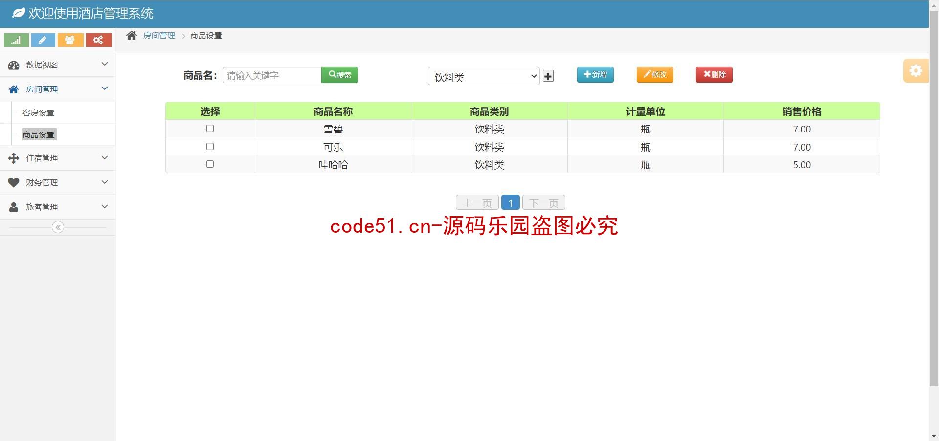 基于SSM+MySQL+Bootstrap的酒店管理系统