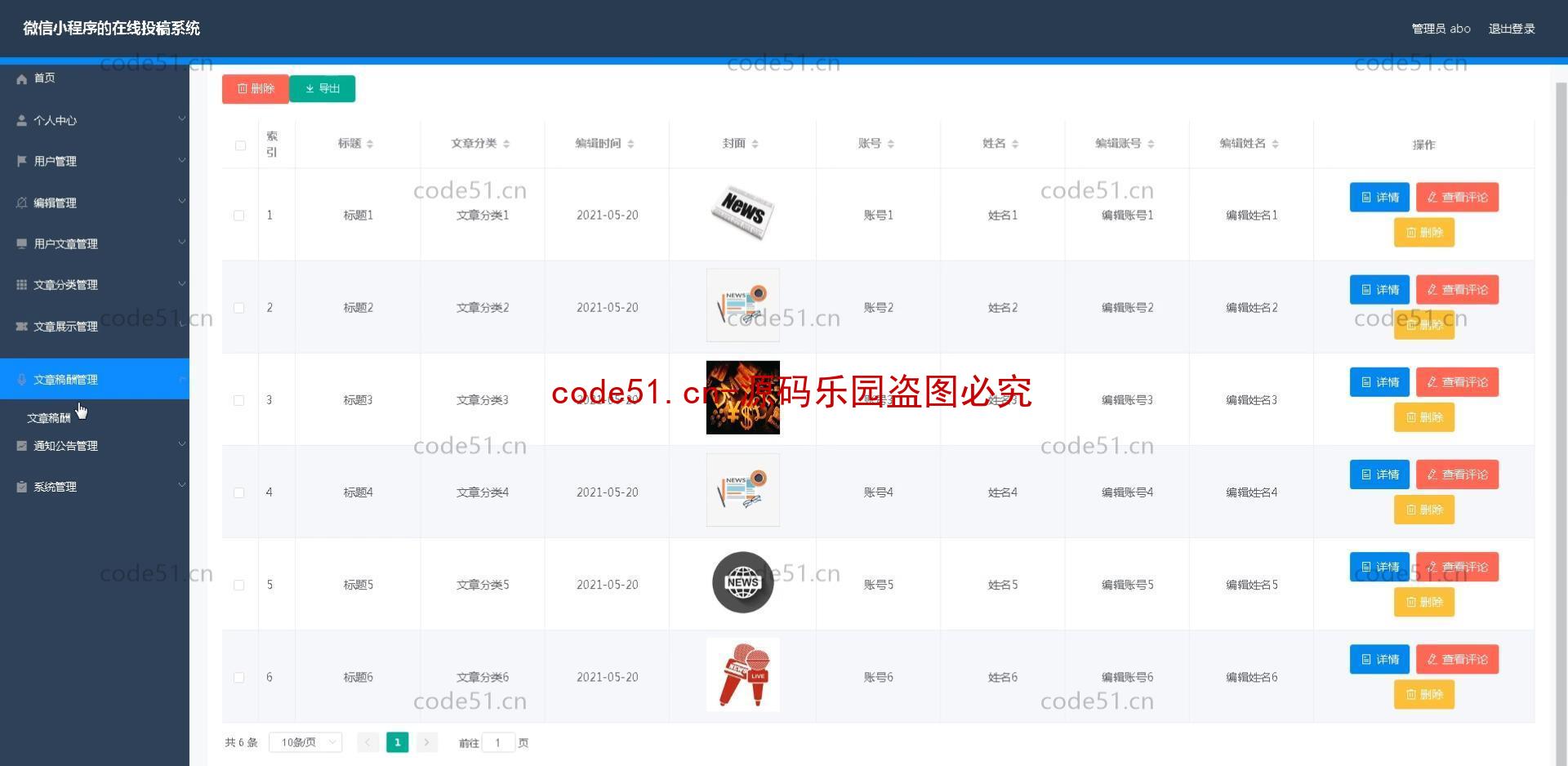 基于微信小程序+SSM+MySQL的在线投稿小程序(附论文)