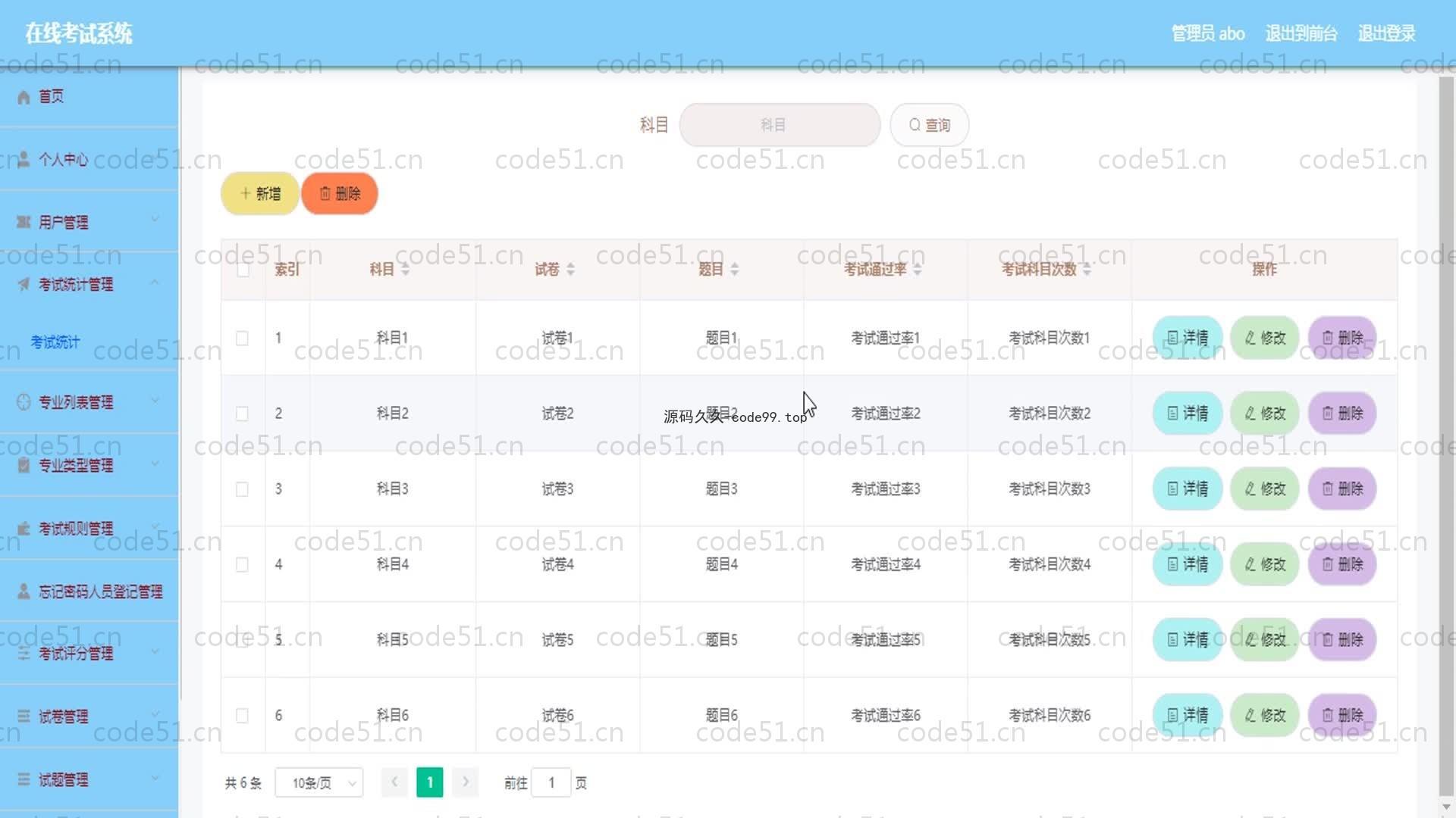 基于SpringBoot+MySQL+Vue的在线考试系统(附论文)