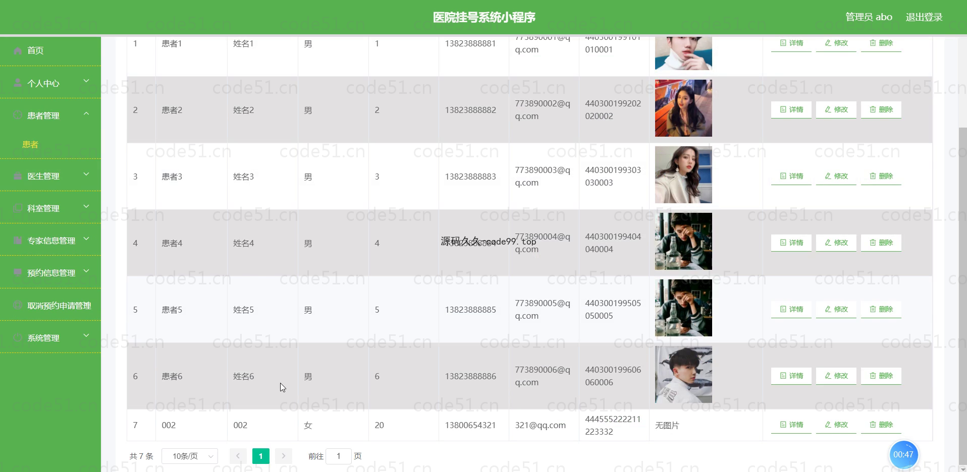 基于微信小程序+SSM+MySQL的医院挂号系统小程序(附论文)