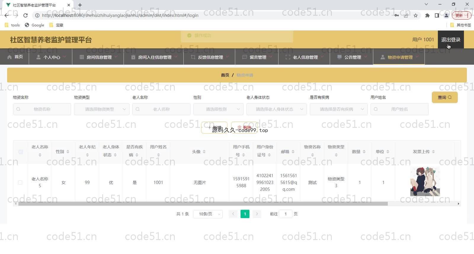 基于SpringBoot+MySQL+Vue的社区智慧养老监护管理平台(附论文)