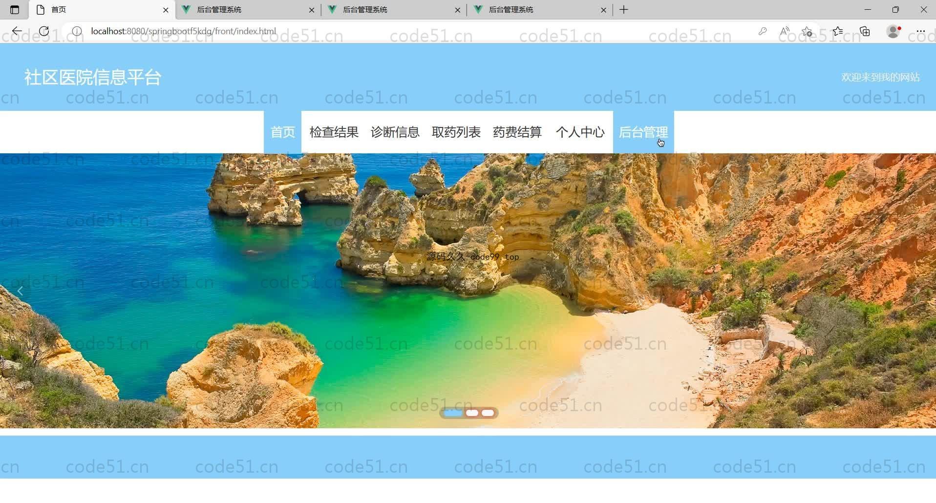 基于SpringBoot+MySQL+Vue的社区医院信息平台(附论文)