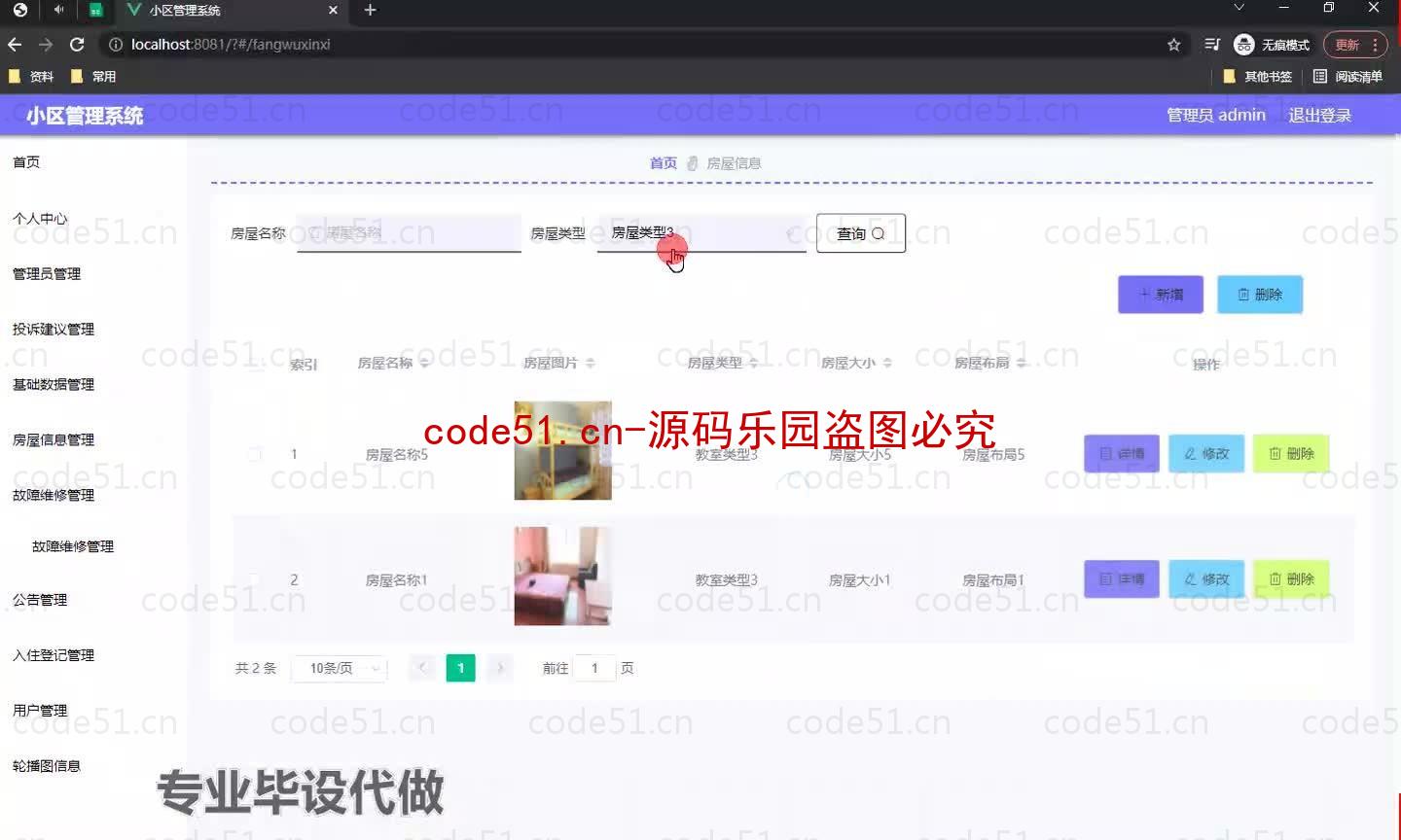 基于微信小程序+SSM+MySQL的小区管理小程序(附论文)