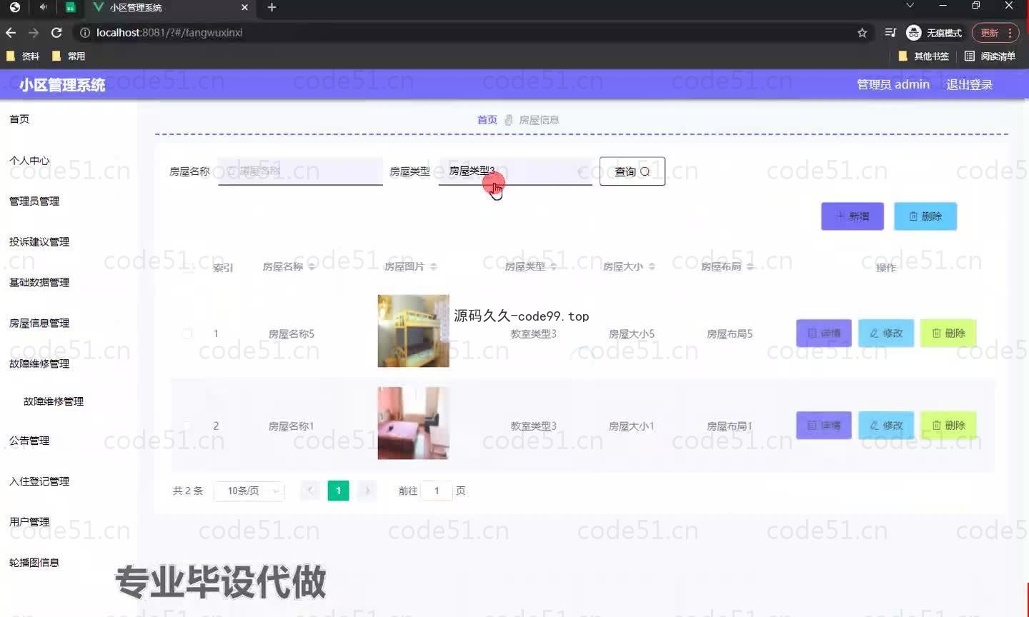 基于微信小程序+SSM+MySQL的小区管理小程序(附论文)