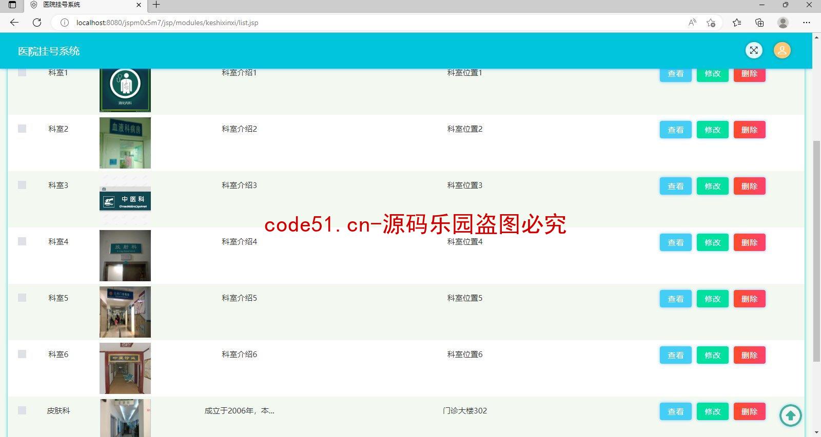 基于SSM+MySql+Layui的医院挂号问诊系统(附论文)