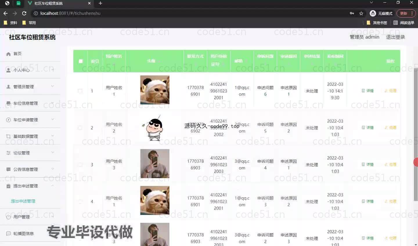 基于微信小程序+SpringBoot+MySQL的社区车位租赁系统小程序(附论文)