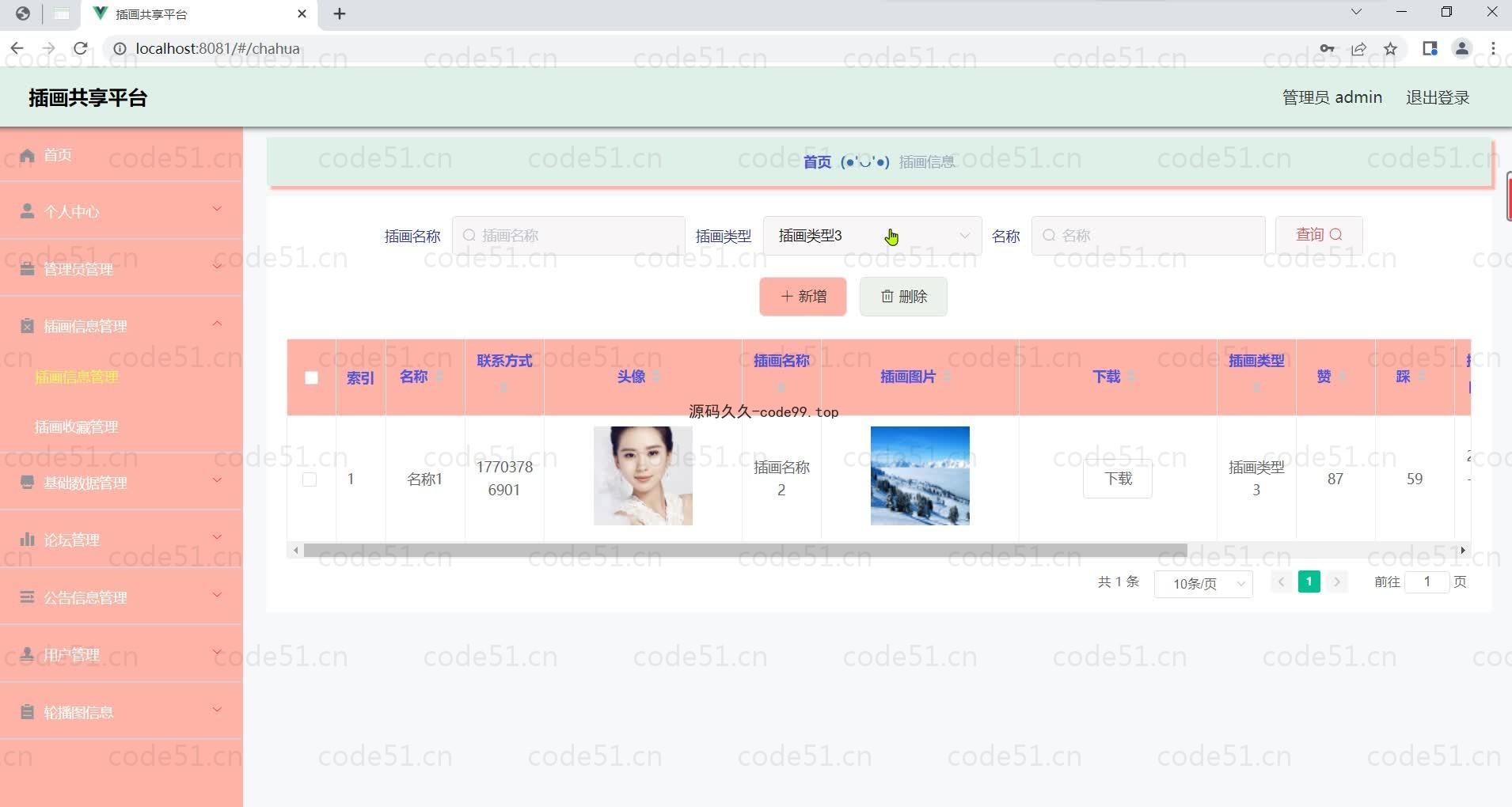 基于微信小程序+SSM+MySQL的小程序插画共享平台小程序(附论文)