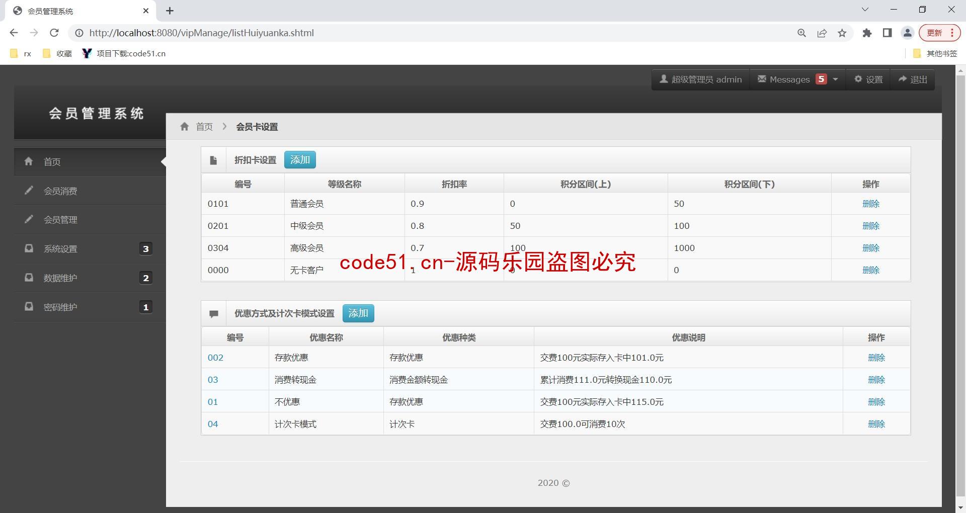 基于SSH+MySQL的会员积分管理系统