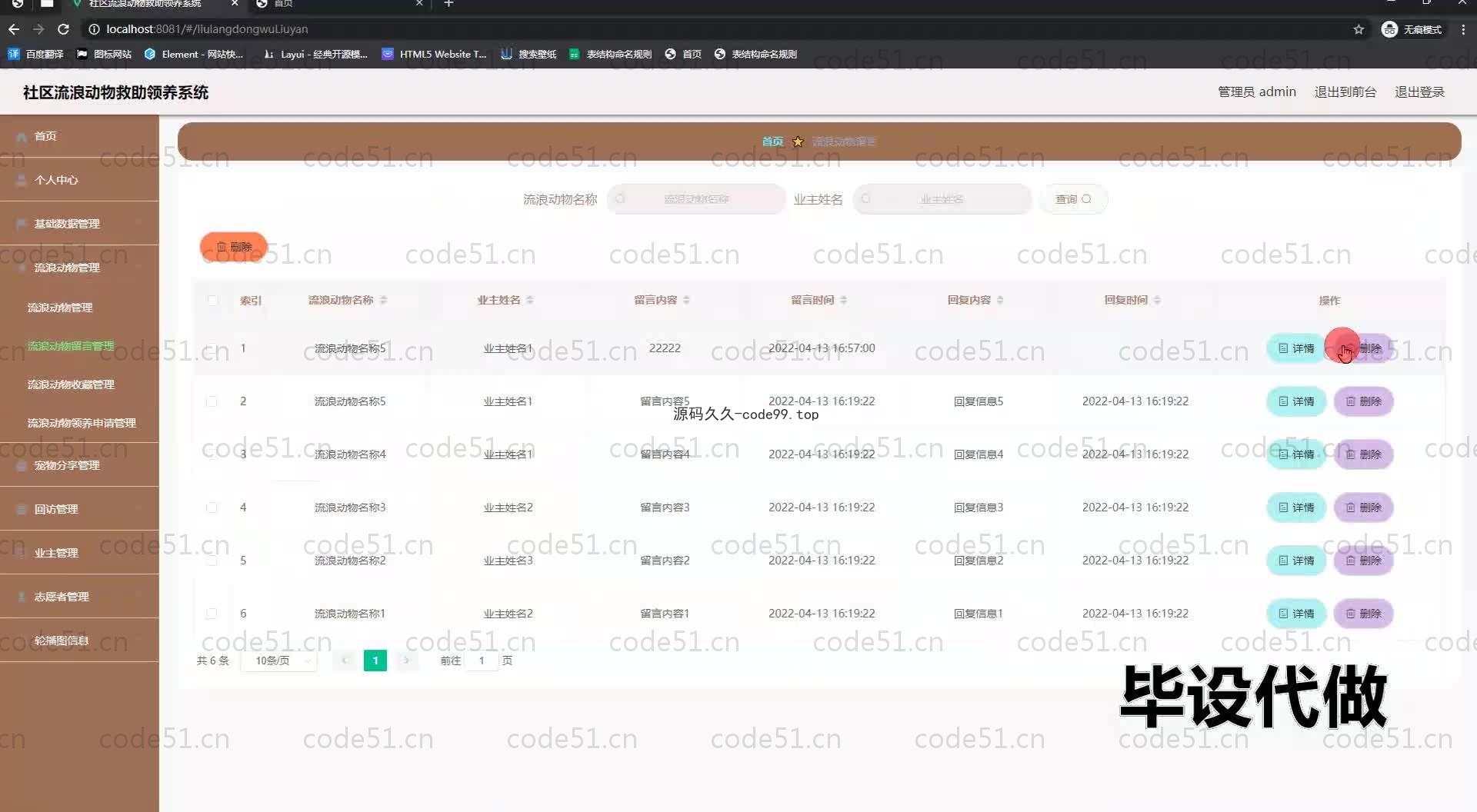 基于SpringBoot+MySQL+Vue.js的社区流浪动物救助系统(附论文)