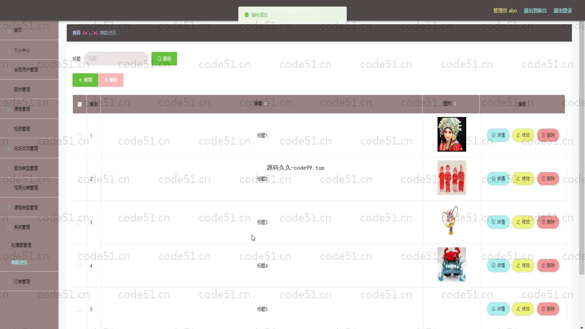 基于SpringBoot+MySQL+Vue的古典舞在线交流平台(附论文)