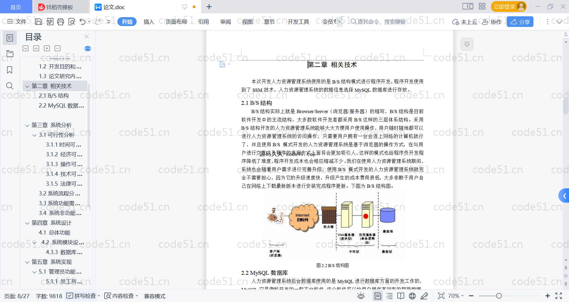 基于SpringBoot+MySQL+Vue的人力资源管理系统(附论文)